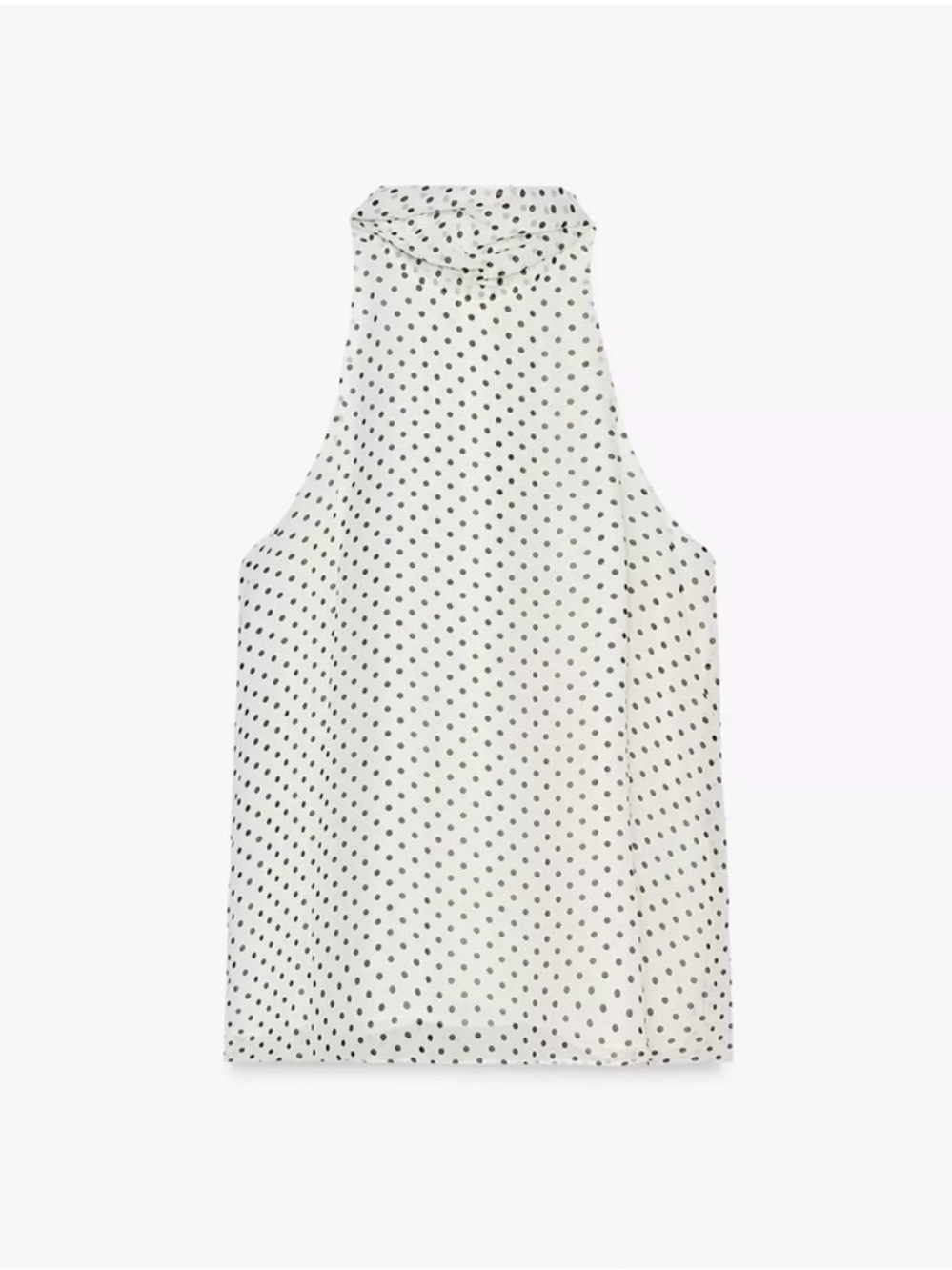 Zara Polka Dot Sleeveless Blouse